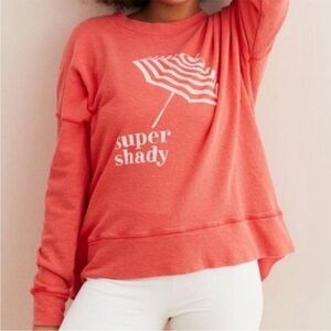 Aerie Sweatshirt Women's XL Crewneck Oversized Super Shady Cozy Athleisure Comfy